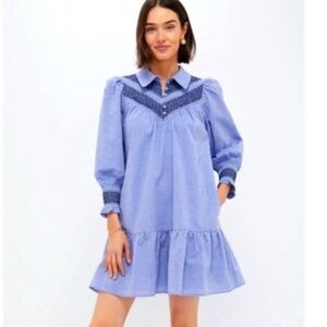 Pomander Place Blue Mini Dress